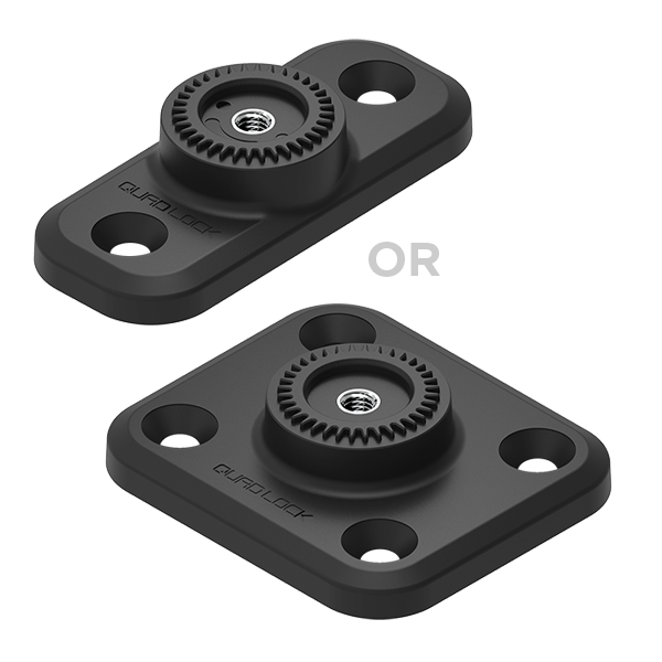 Quad Lock 360 Base - Flat Rectangle 4 Hole