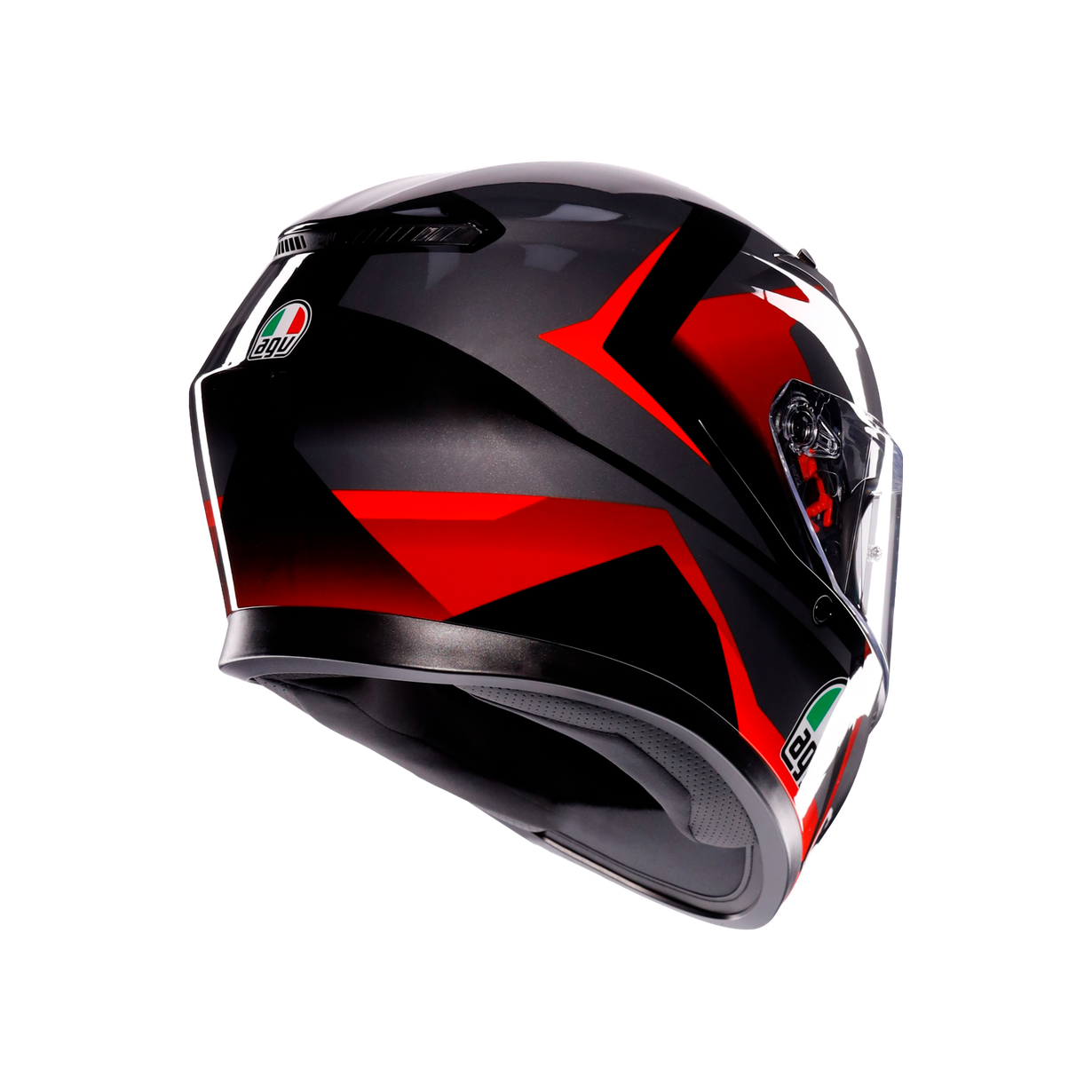 AGV K3 Striga Black Grey Red 彩繪款 全罩式安全帽 Asian Fit