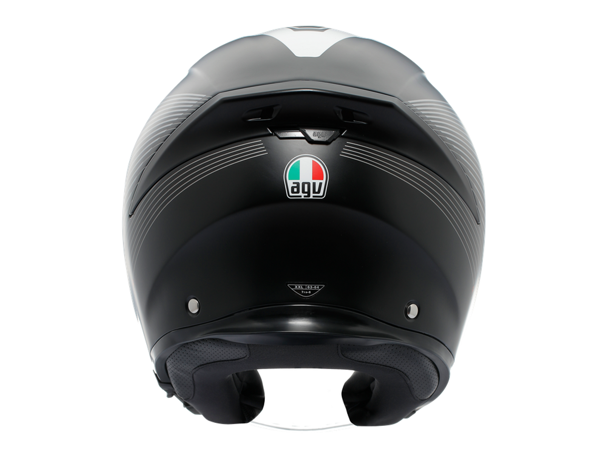 AGV K5 JET EVO Control 消光黑白 彩繪款 Asian Fit