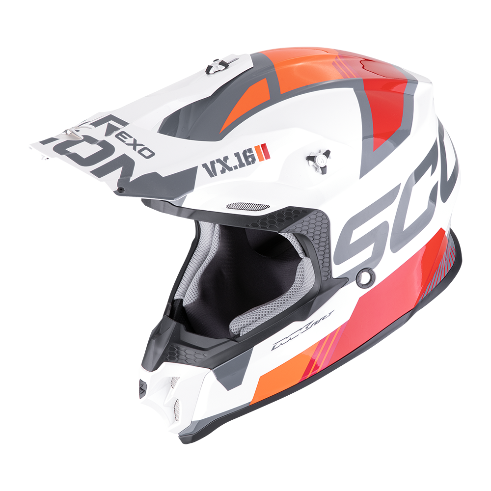 SCORPION VX-16 EVO AIR Blue Orange 安全帽