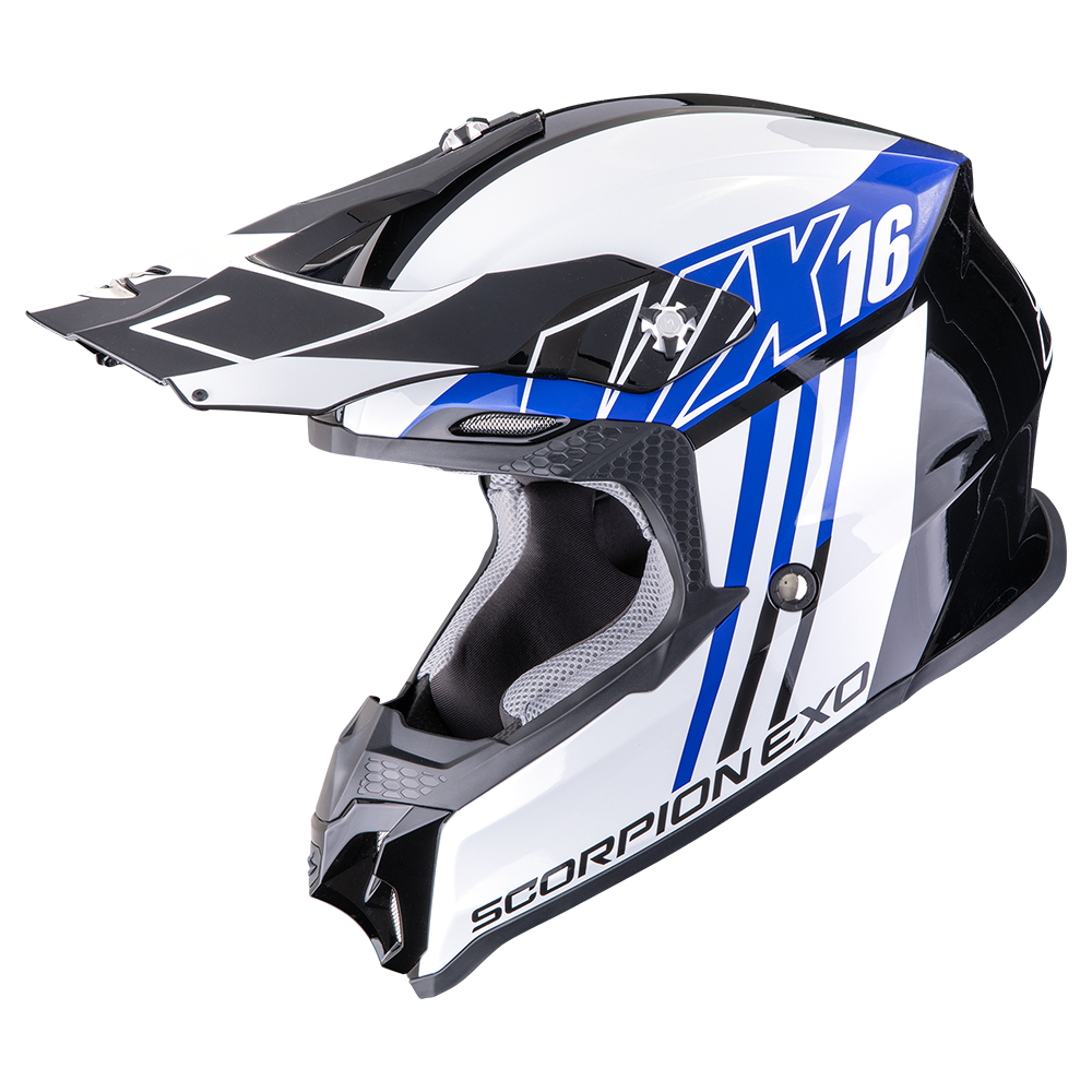 SCORPION VX-16 EVO AIR Blue Neon Yellow 安全帽