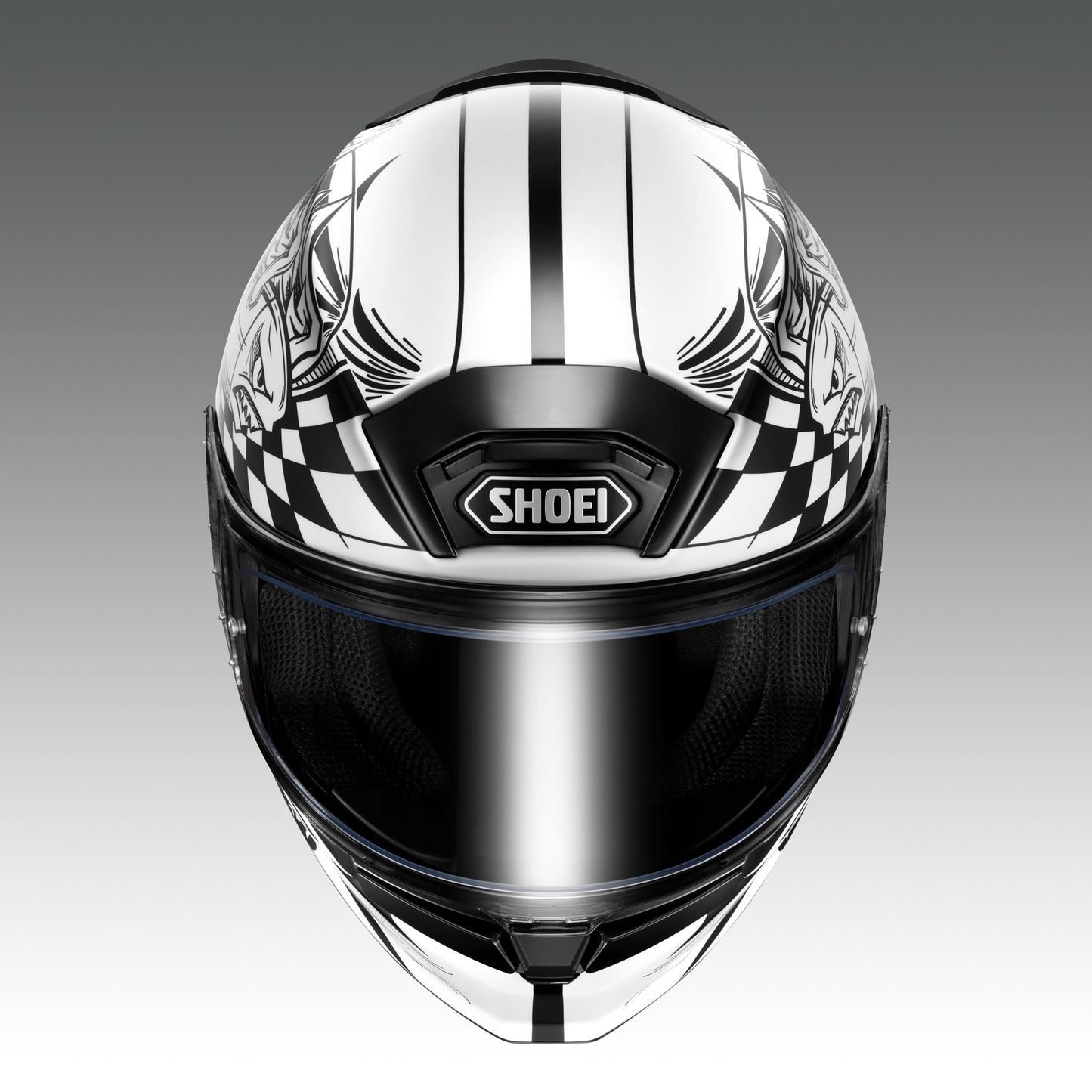 SHOEI Z-9 KABOOM TC-5 頂部視角 中央整合上進氣口