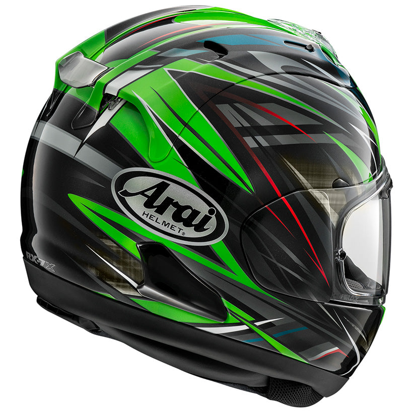 ARAI RX-7X Radical Green 後方