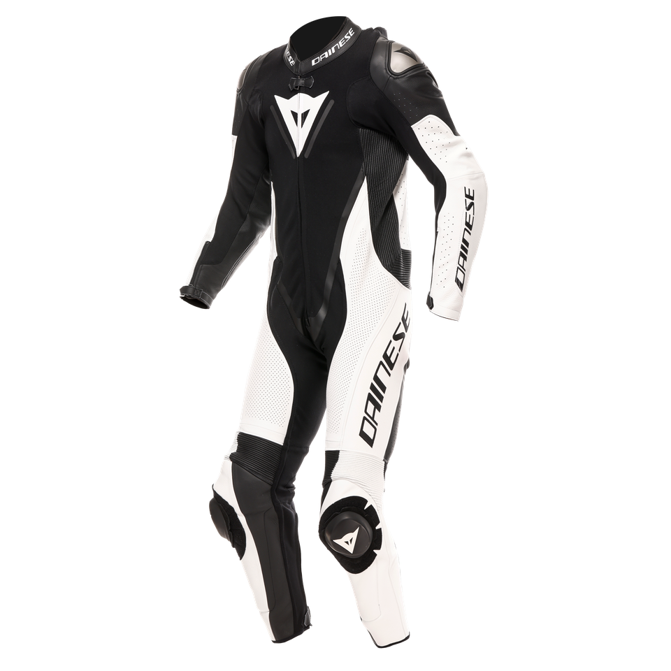 Dainese Demon Sprint perf 1pc leather suit black/black/red-lava