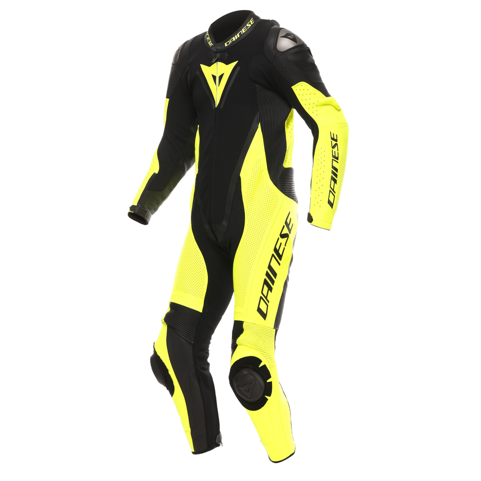 Dainese Demon Sprint perf 1pc leather suit black/black/red-lava