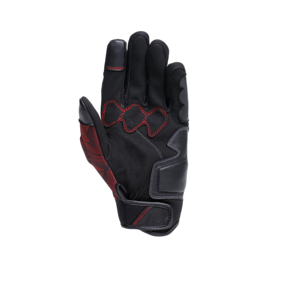 DAINESE ERMEX GLOVES BLACK/RED-LAVA