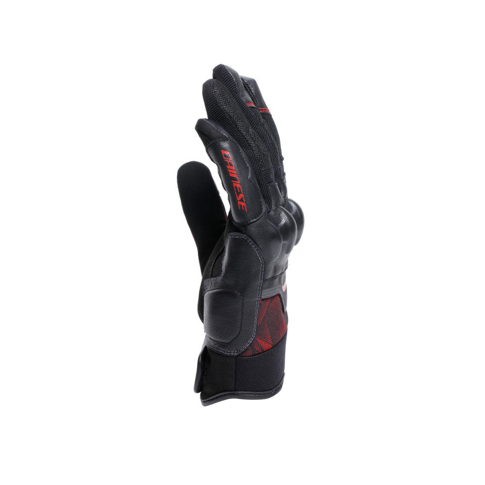 DAINESE ERMEX GLOVES BLACK/RED-LAVA