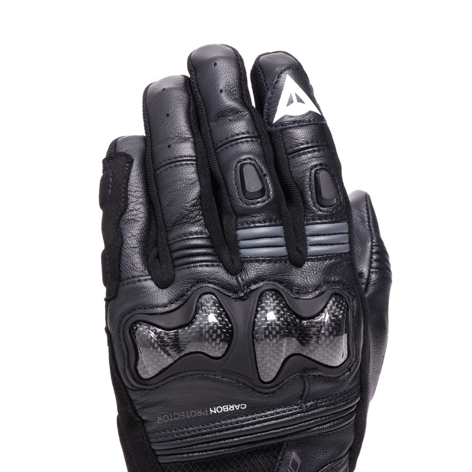 Dainese Reacto Carbon Long Gloves Black/Red-Lava