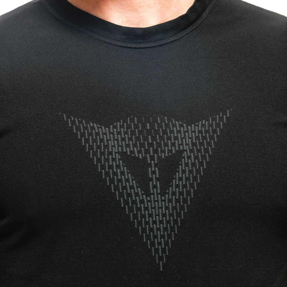 DAINESE D-CORE DRY TEE SS NERO/GIALLO-FLUO XS/S