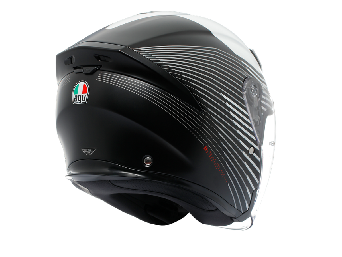 AGV K5 JET EVO Control 消光黑白 彩繪款 Asian Fit