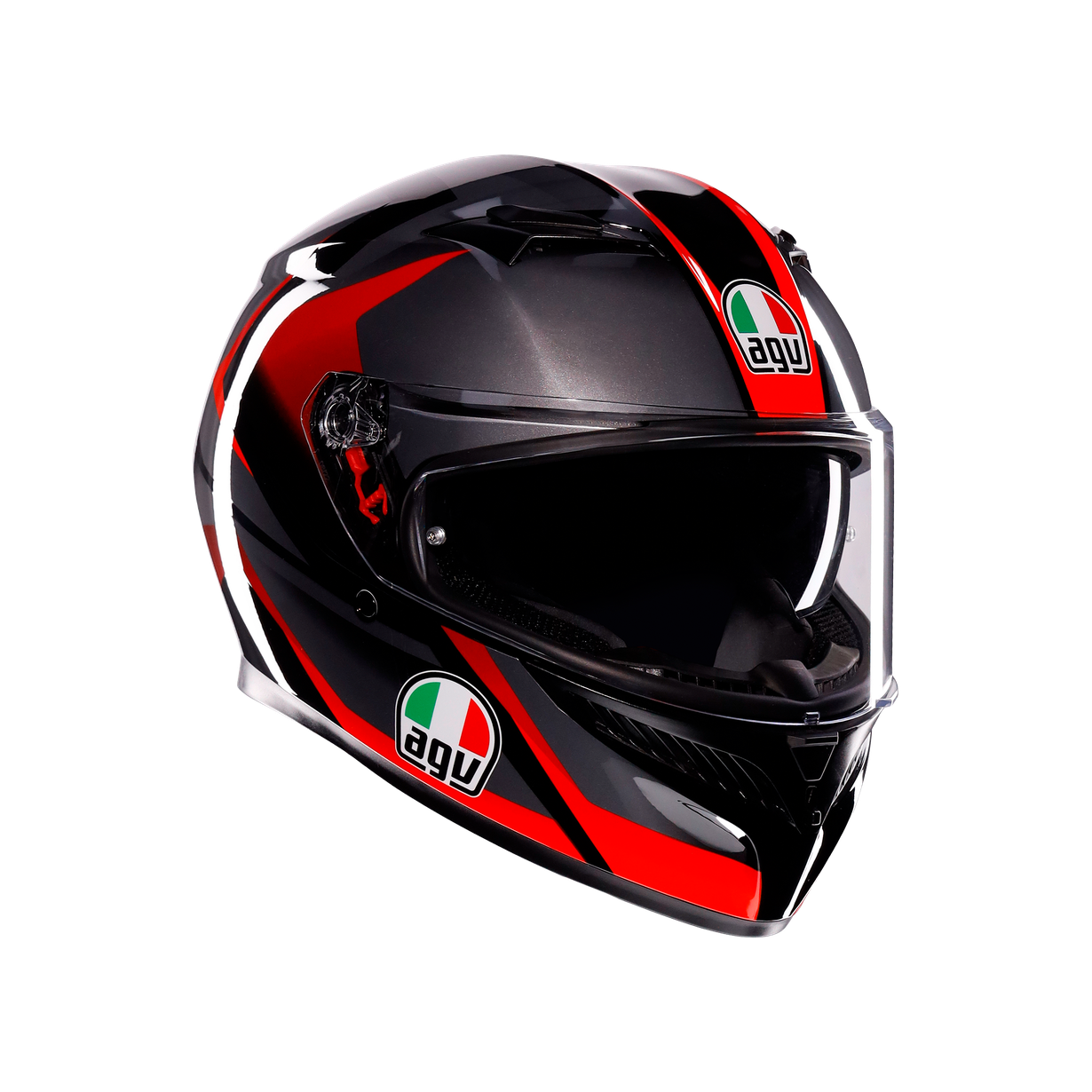 AGV K3 Striga Black Grey Red 彩繪款 全罩式安全帽 Asian Fit
