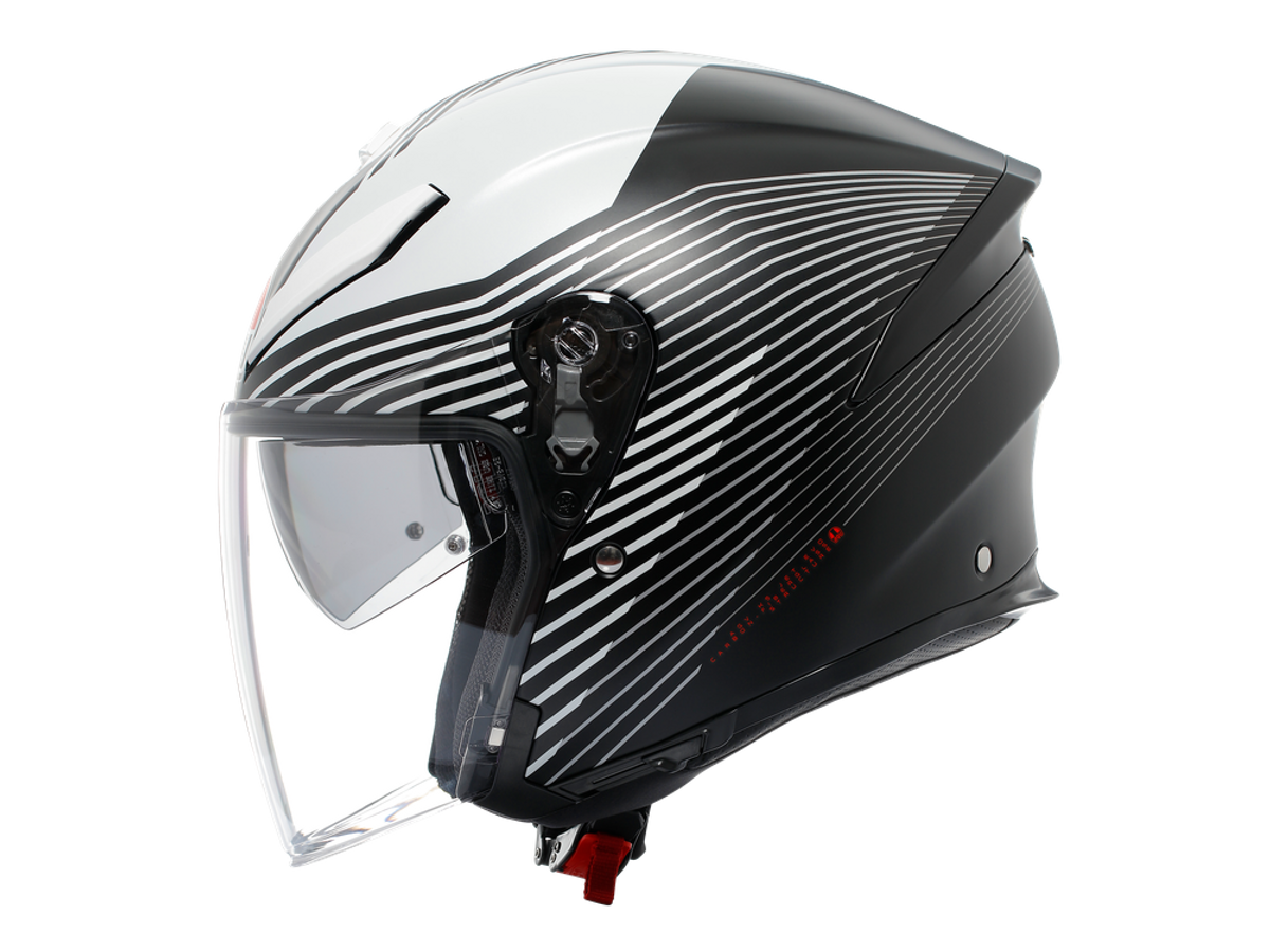 AGV K5 JET EVO Control 消光黑白 彩繪款 Asian Fit