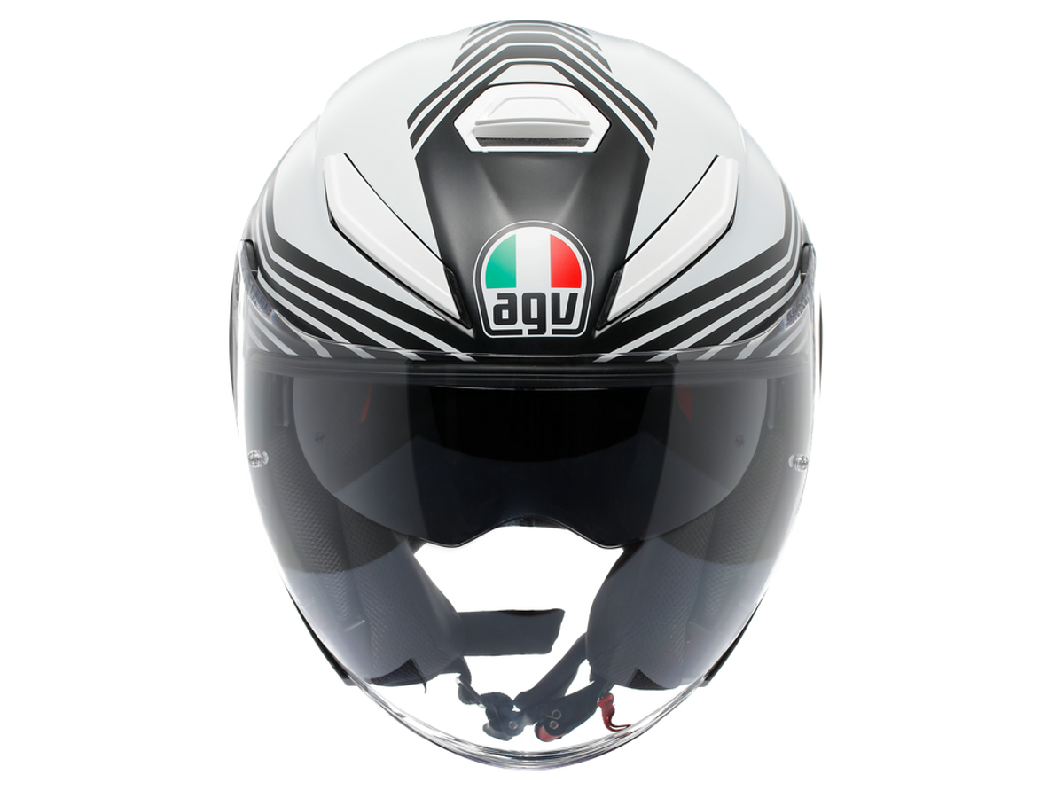 AGV K5 JET EVO Control 消光黑白 彩繪款 Asian Fit