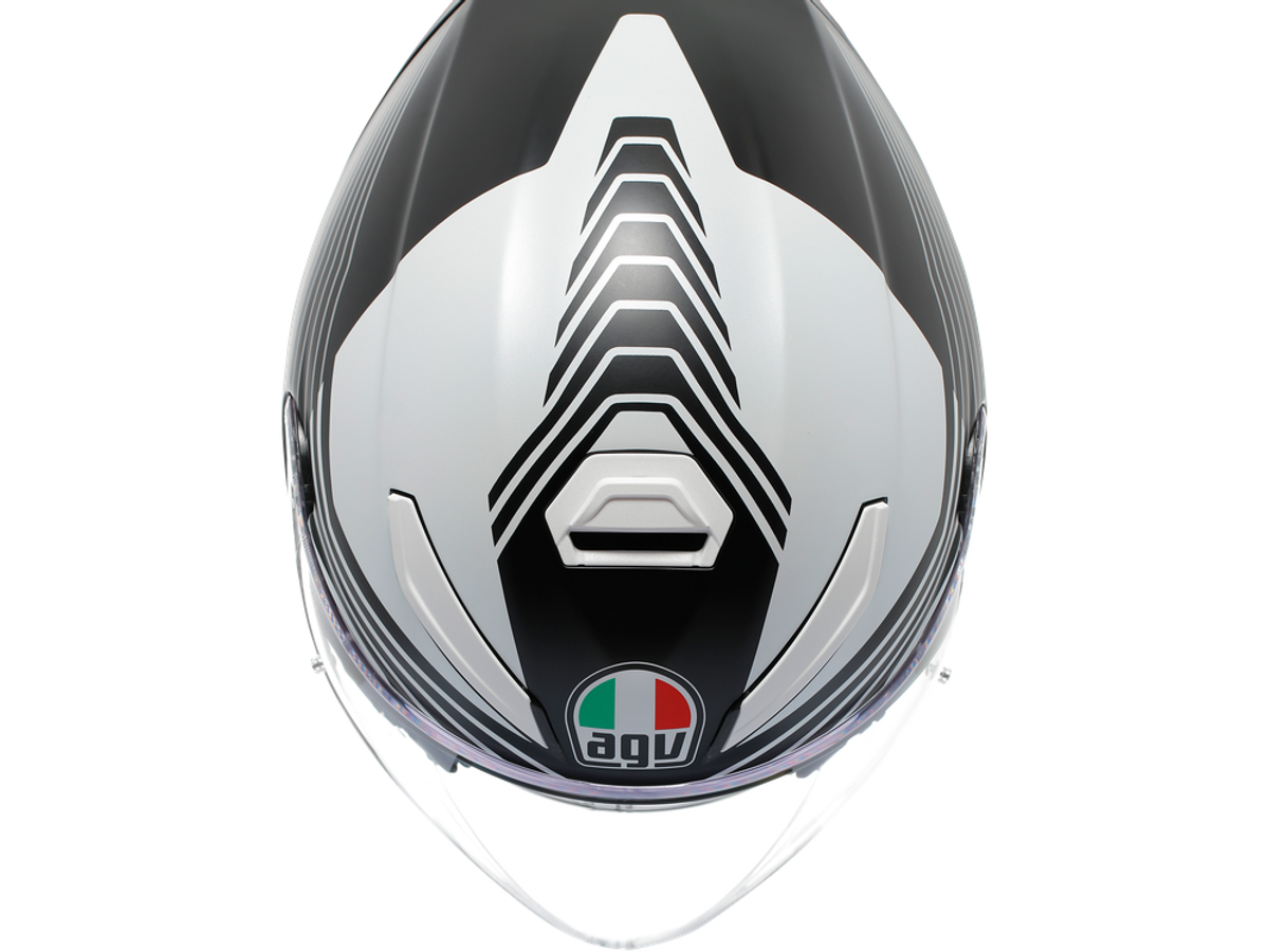 AGV K5 JET EVO Control 消光黑白 彩繪款 Asian Fit