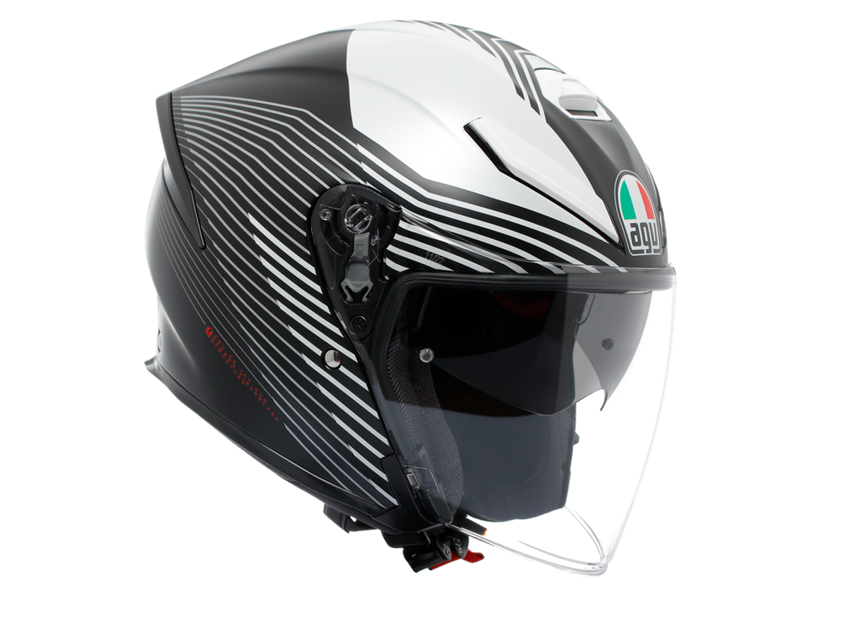 AGV K5 JET EVO Control 消光黑白 彩繪款 Asian Fit