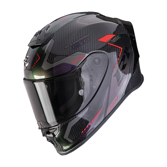 SCORPION EXO-R1 EVO CARBON AIR Black Chameleon 安全帽