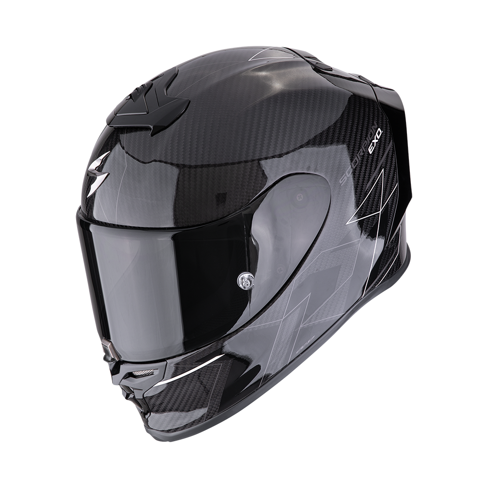 SCORPION EXO-R1 EVO CARBON AIR Black White 安全帽