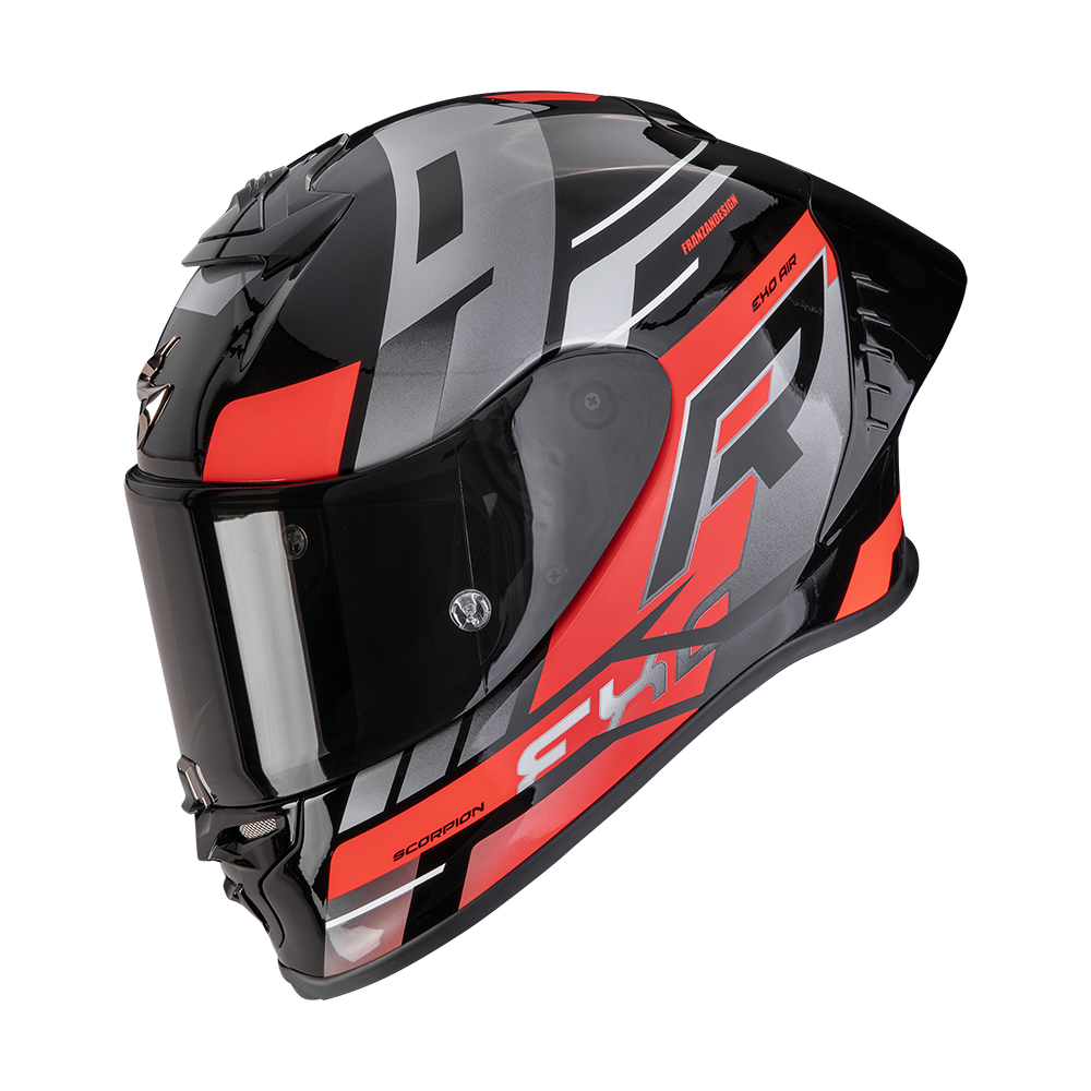 SCORPION EXO-R1 EVO II AIR 大鴨尾 (非FIM版) Black-Red-Neon Yellow 安全帽