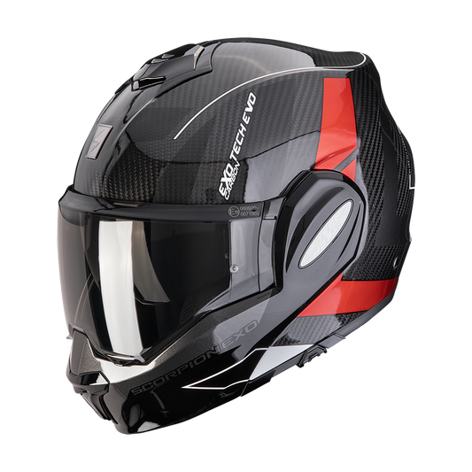 SCORPION EXO-TECH EVO CARBON Black Red 安全帽