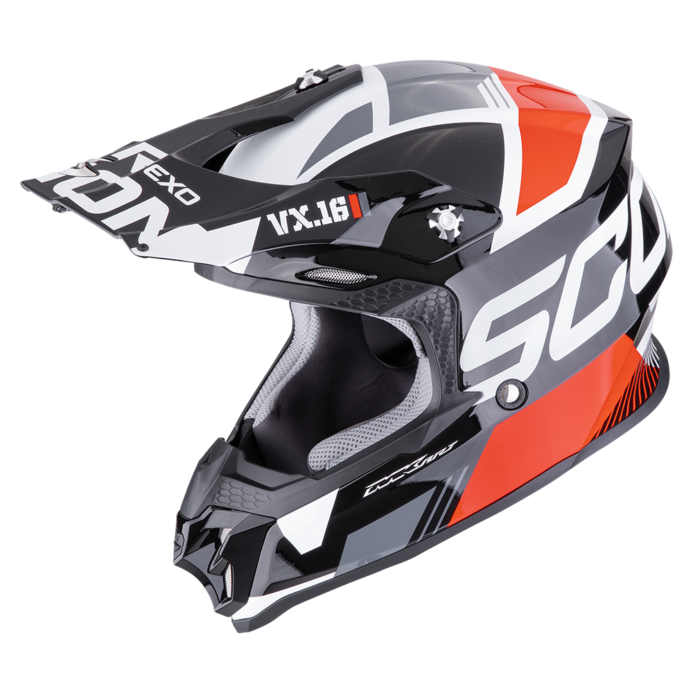 SCORPION VX-16 EVO AIR Matt Black Red Blue 安全帽