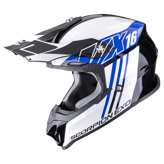 SCORPION VX-16 EVO AIR Blue Neon Yellow 安全帽