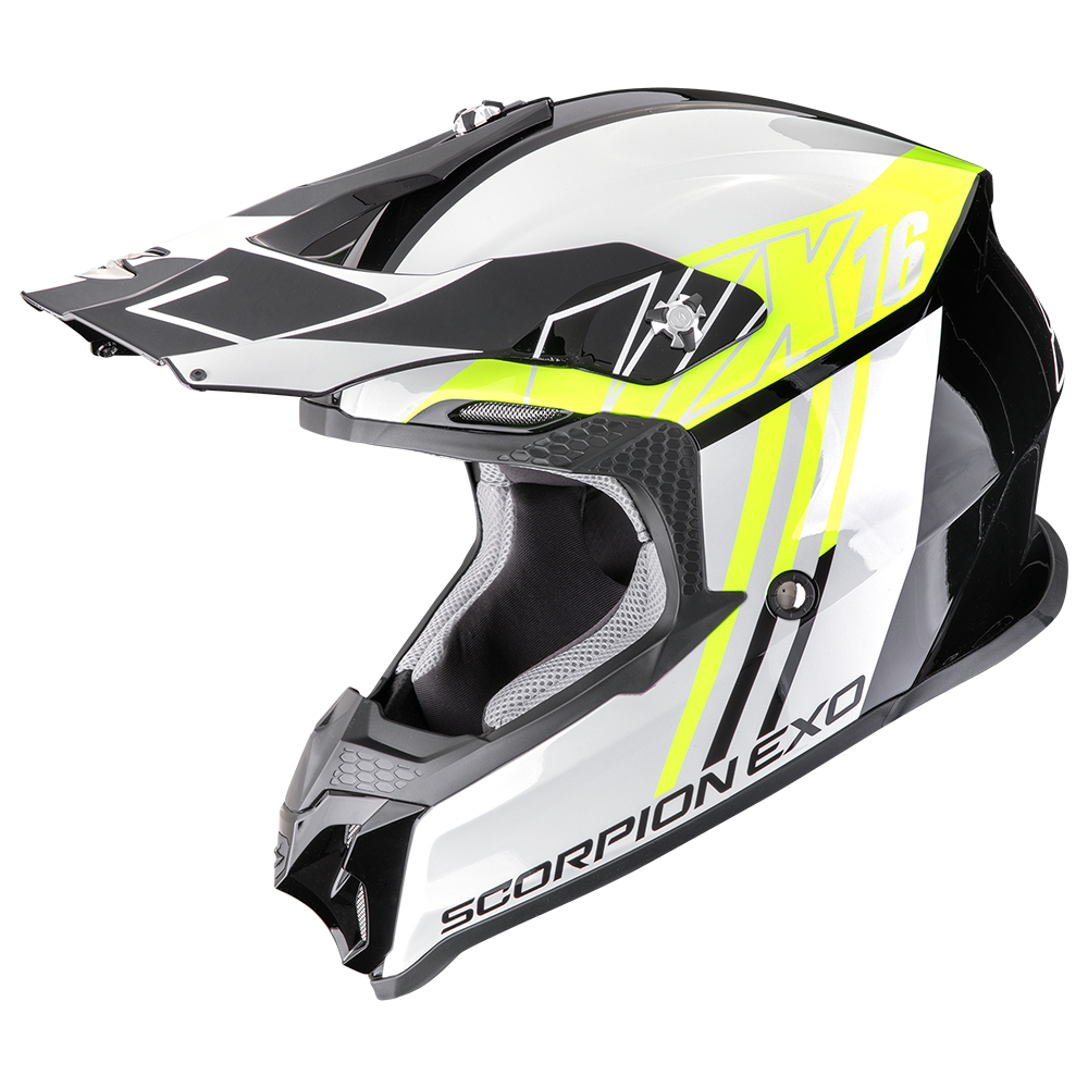 SCORPION VX-16 EVO AIR Black Neon Yellow 安全帽
