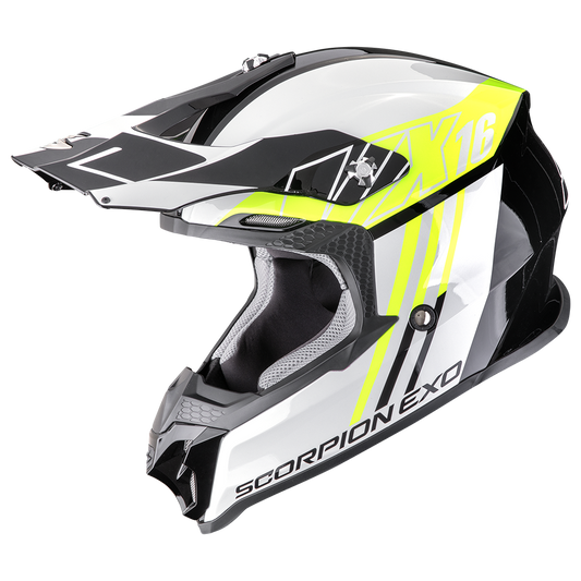 SCORPION VX-16 EVO AIR Black Neon Yellow 安全帽