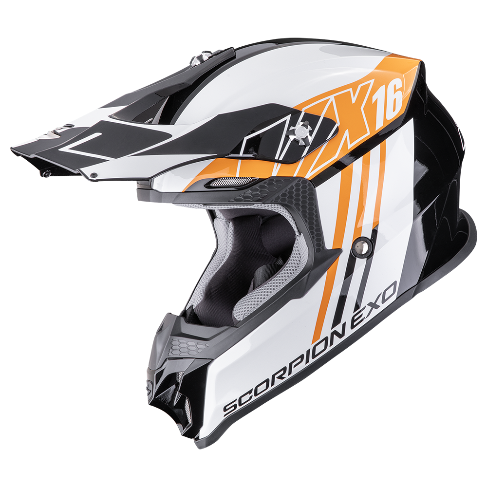 SCORPION VX-16 EVO AIR Black Orange 安全帽