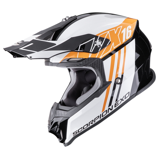 SCORPION VX-16 EVO AIR Black Orange 安全帽