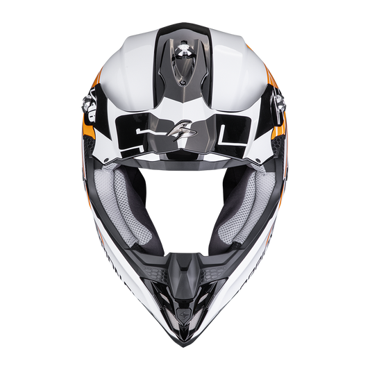 SCORPION VX-16 EVO AIR Matt Black Orange 安全帽