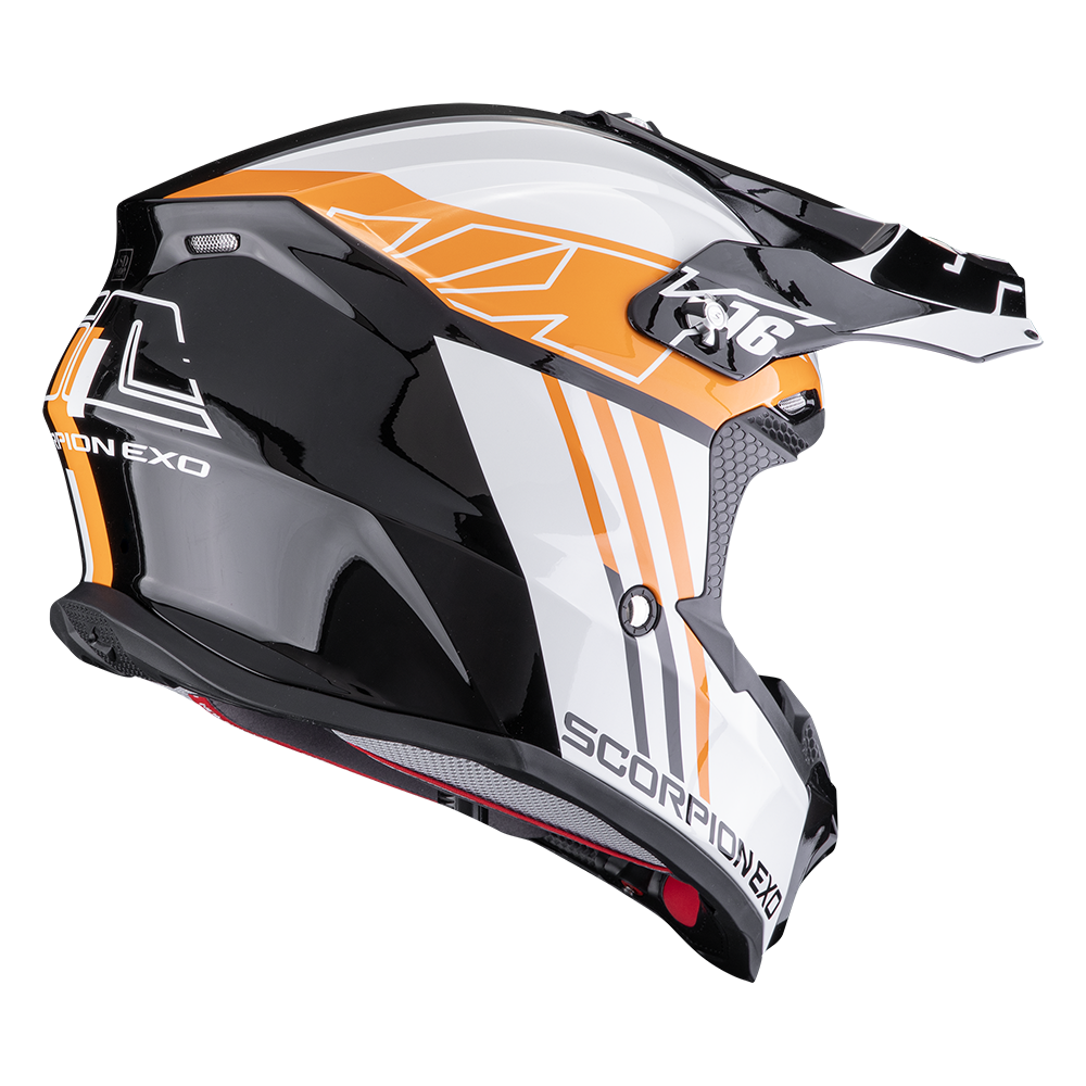 SCORPION VX-16 EVO AIR Black Orange 安全帽