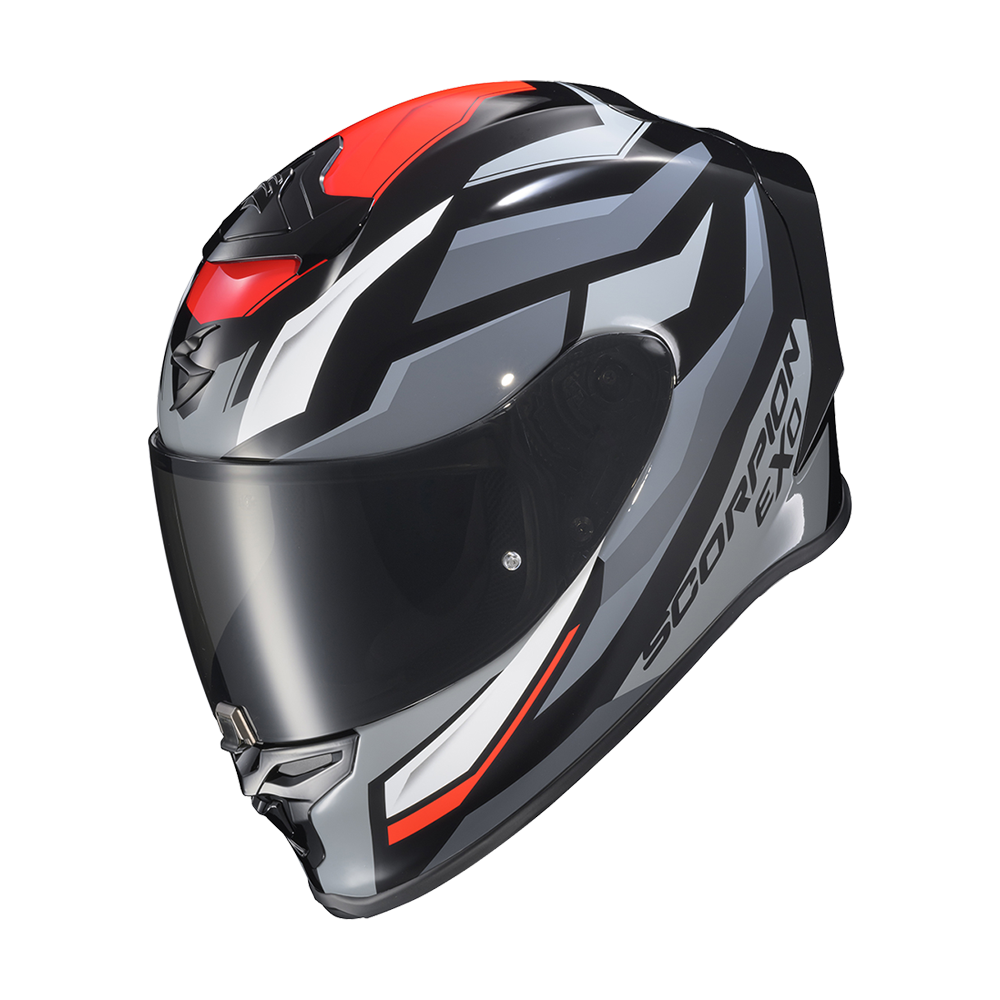 SCORPION EXO-R1 EVO AIR Grey Black Red 安全帽