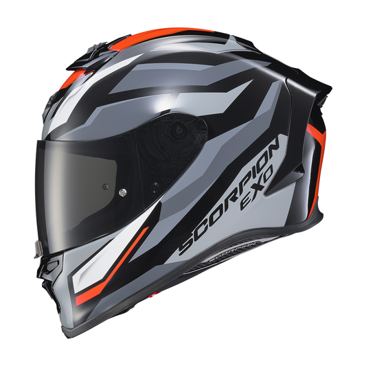 SCORPION EXO-R1 EVO AIR Black Red Neon Yellow 安全帽