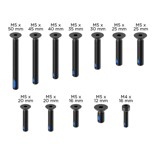 Quad Lock Replacement Motorcycle Pro Screw Set - Black 黑色螺絲組