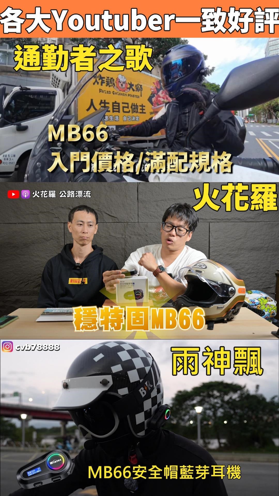 穩特固 MB-66 藍芽耳機組