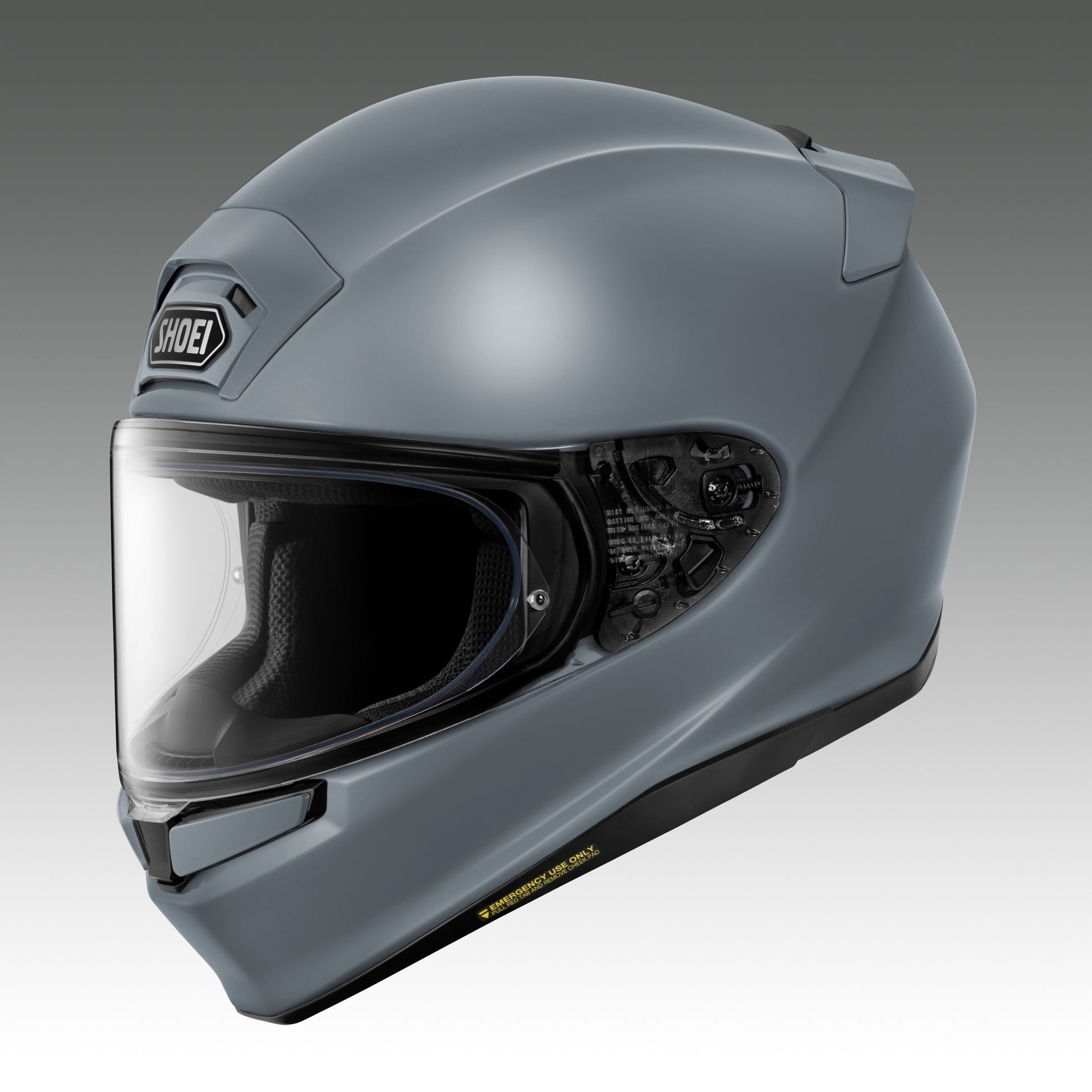 SHOEI Z-9 素色 玄武岩灰 全罩式安全帽 側面