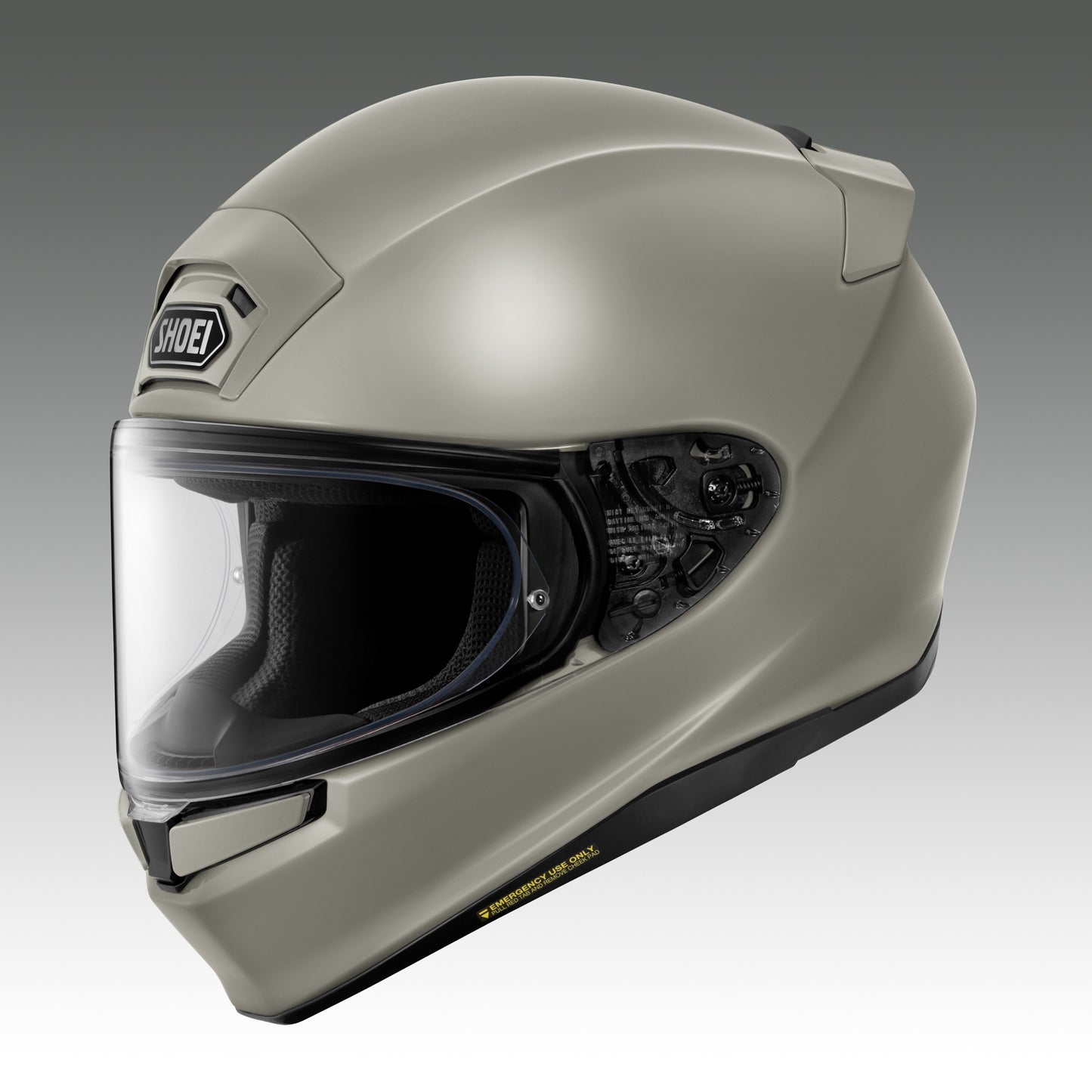SHOEI Z-9 素色 粉筆灰 全罩式安全帽 側面