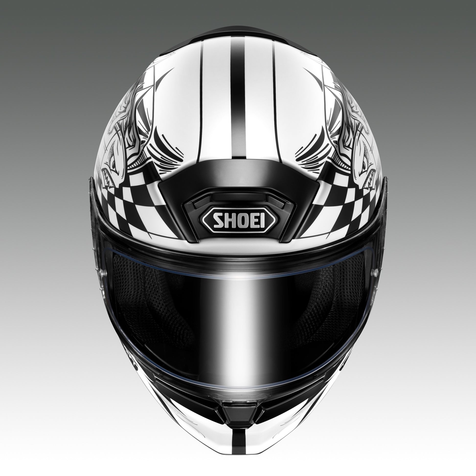 SHOEI Z-9 KABOOM TC-5 頂部視角 中央整合上進氣口