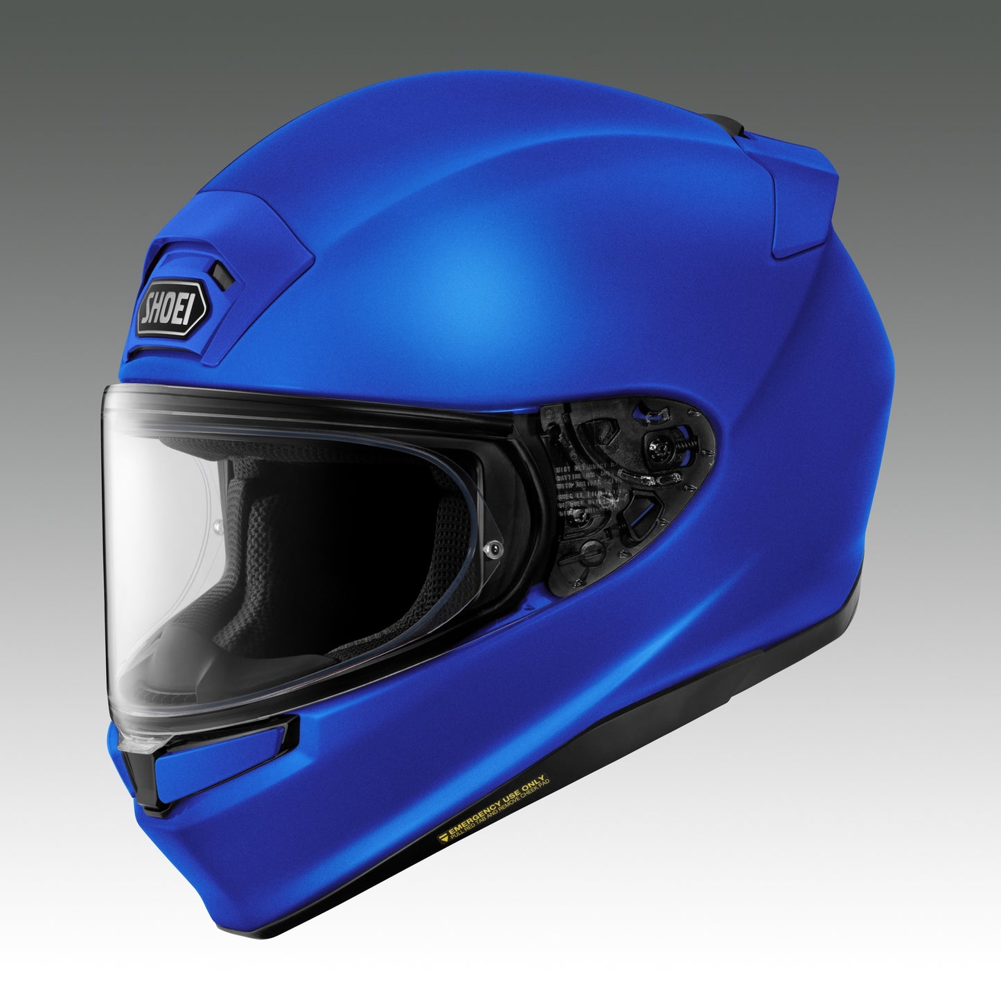 SHOEI Z-9 素色 消光藍 全罩式安全帽 側面