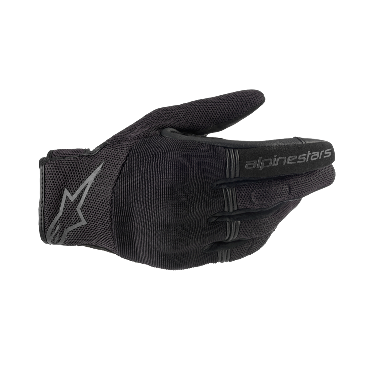 Alpinestars COPPER GLOVES 機車手套商品照片，提供黑、黑白、黑螢光紅、靛藍、柚木等配色，呈現手套版型、防護部件與縫製細節，方便顧客選購前比對外觀與剪裁樣式。