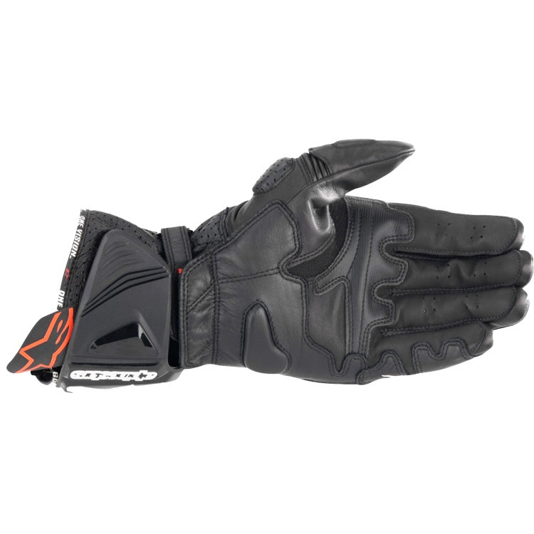Alpinestars GP PRO R4 GLOVES 機車手套商品照片，提供黑色、黑白、黑紅白等配色，呈現手套版型、防護部件與縫製細節，方便顧客選購前比對外觀與剪裁樣式。