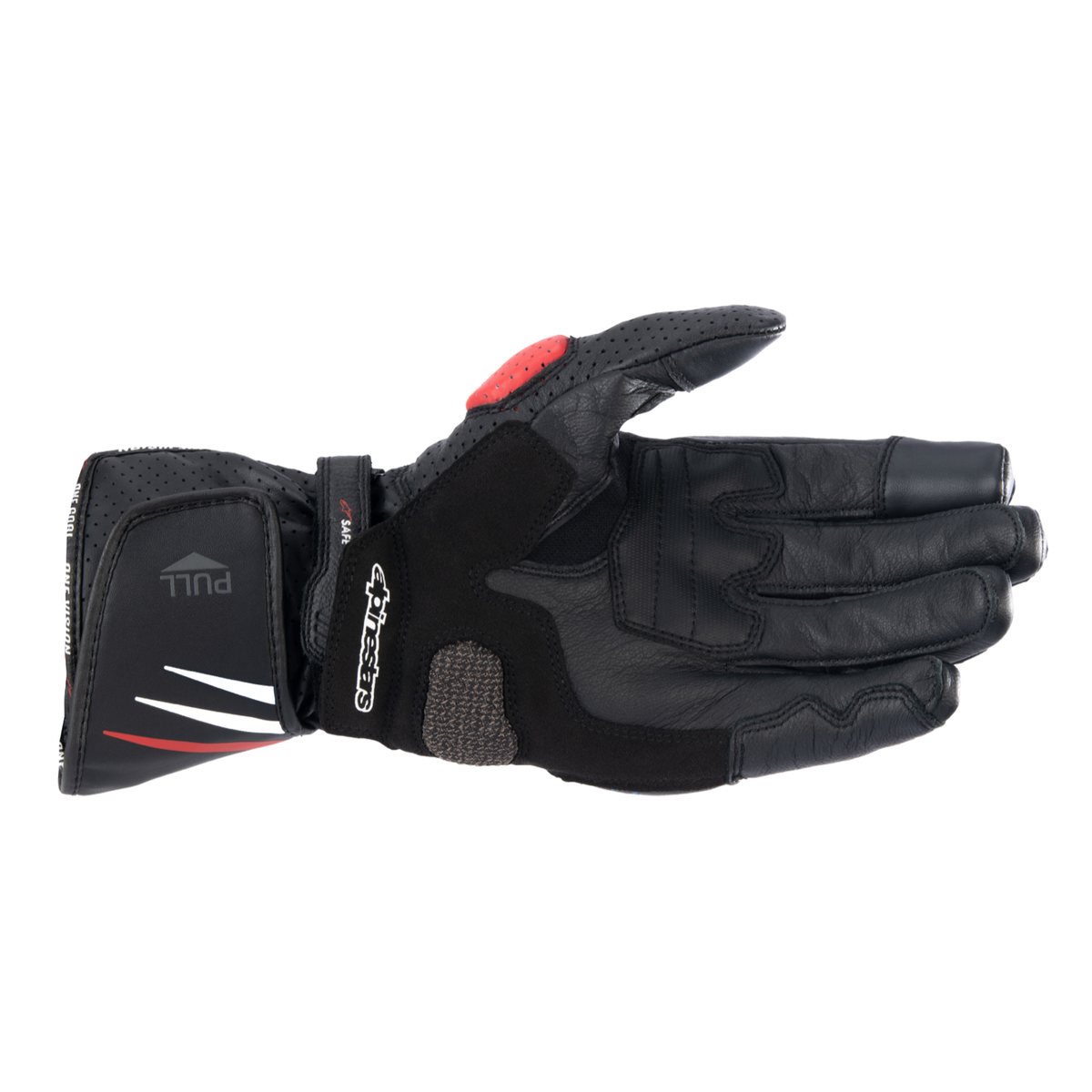 Alpinestars HONDA SP-8 V3 GLOVES 機車手套商品照片，提供黑紅藍等配色，呈現手套版型、防護部件與縫製細節，方便顧客選購前比對外觀與剪裁樣式。