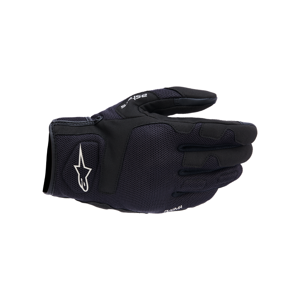 Alpinestars IGNITE GLOVES 機車手套商品照片，提供黑 米白、橘紅 黑、金屬銀 黑、靛藍 黑等配色，呈現手套版型、防護部件與縫製細節，方便顧客選購前比對外觀與剪裁樣式。