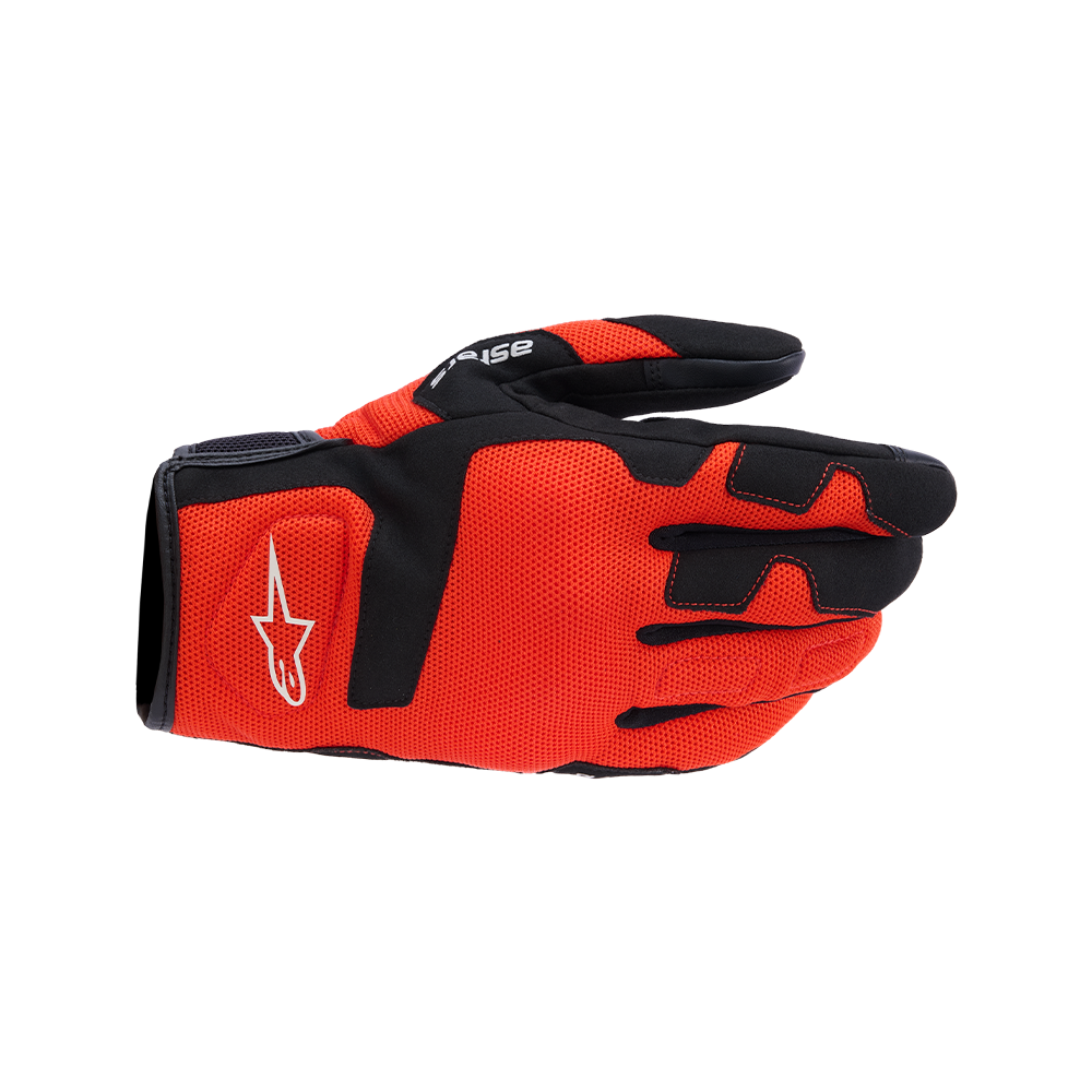 Alpinestars IGNITE GLOVES 機車手套商品照片，提供黑 米白、橘紅 黑、金屬銀 黑、靛藍 黑等配色，呈現手套版型、防護部件與縫製細節，方便顧客選購前比對外觀與剪裁樣式。