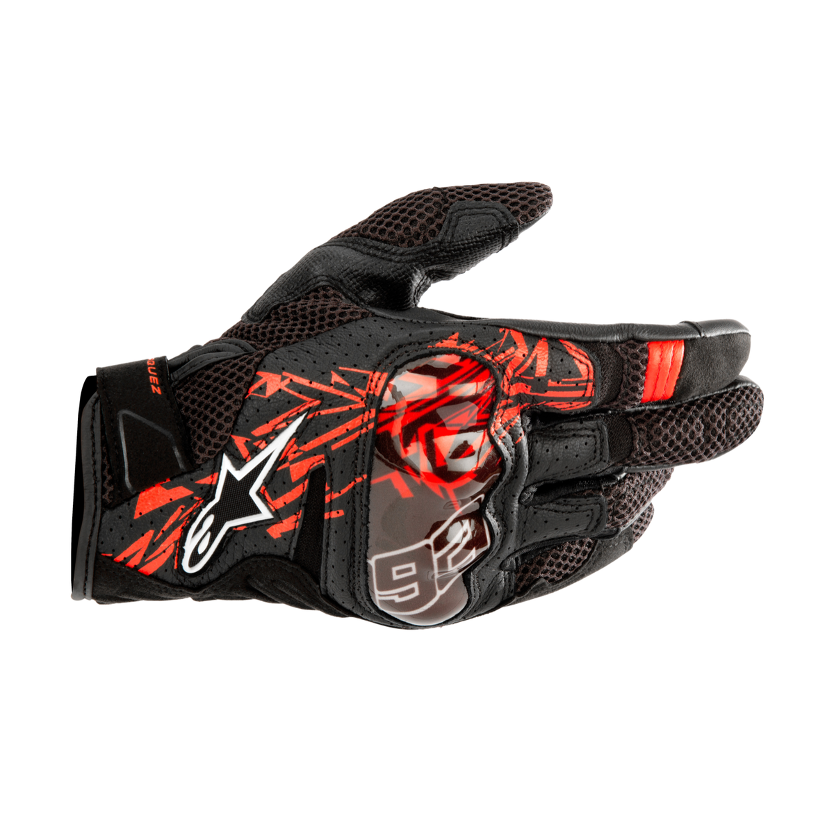 Alpinestars MM93 RIO HONDO V2 AIR GLOVES *ASIA 機車手套商品照片，提供黑、海軍藍 黑等配色，呈現手套版型、防護部件與縫製細節，方便顧客選購前比對外觀與剪裁樣式。