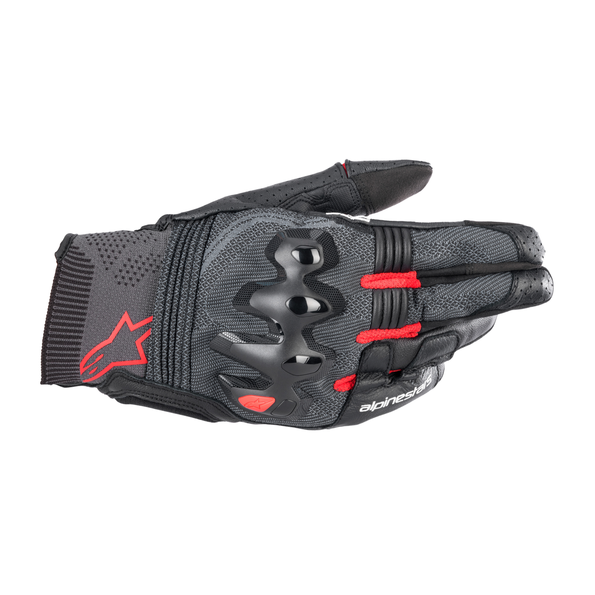 Alpinestars MORPH SPORT GLOVES 機車手套商品照片，提供黑白、黑紅、黑藍等配色，呈現手套版型、防護部件與縫製細節，方便顧客選購前比對外觀與剪裁樣式。