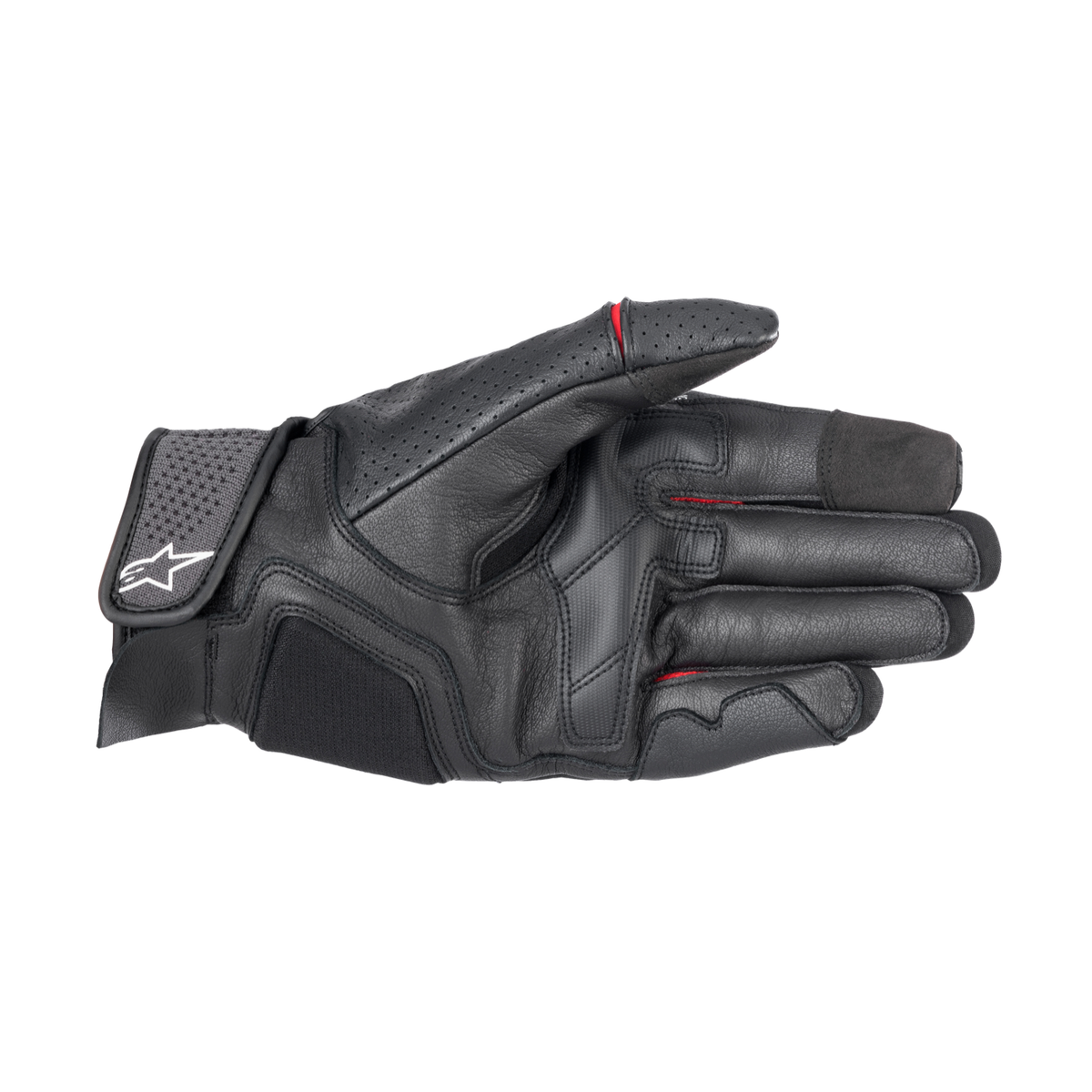 Alpinestars MORPH SPORT GLOVES 機車手套商品照片，提供黑白、黑紅、黑藍等配色，呈現手套版型、防護部件與縫製細節，方便顧客選購前比對外觀與剪裁樣式。