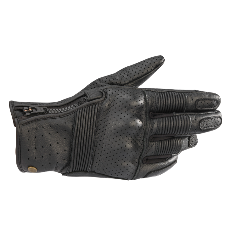 Alpinestars RAYBURN V2 LEATHER GLOVES 機車手套商品照片，提供黑、深棕色等配色，呈現手套版型、防護部件與縫製細節，方便顧客選購前比對外觀與剪裁樣式。