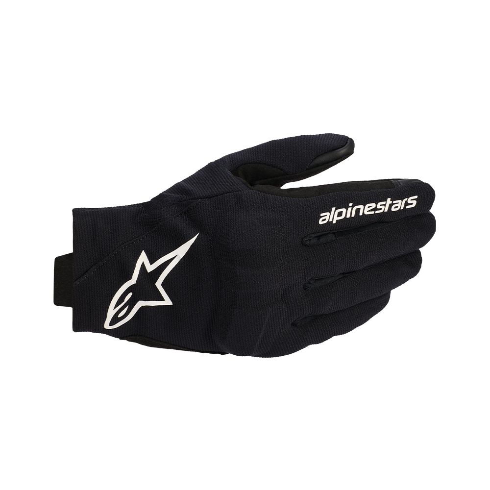 Alpinestars REEF V2 GLOVES 機車手套商品照片，提供黑色瑩光紅白、黑白、中灰黑白、黑黑、沙 黑色等配色，呈現手套版型、防護部件與縫製細節，方便顧客選購前比對外觀與剪裁樣式。