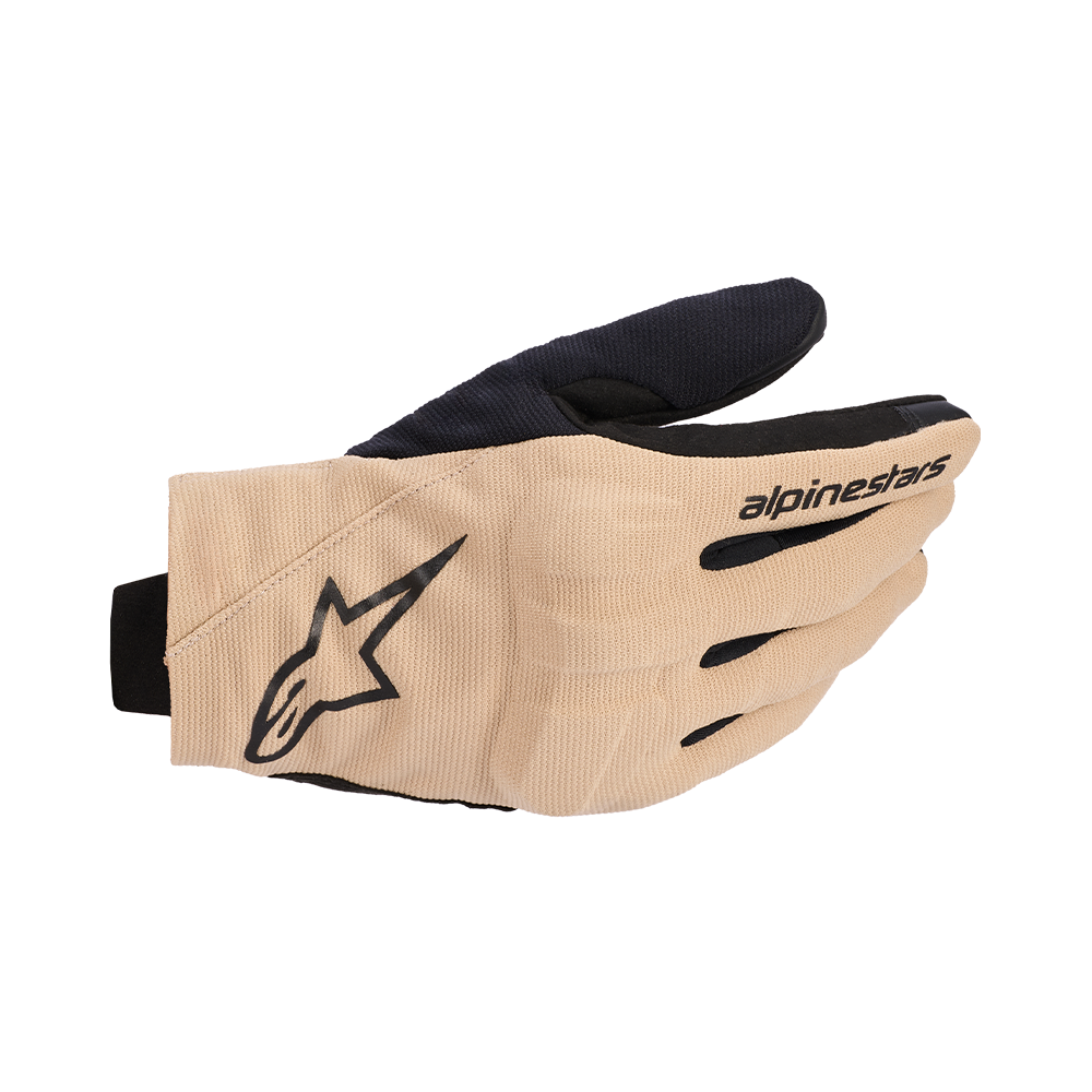 Alpinestars REEF V2 GLOVES 機車手套商品照片，提供黑色瑩光紅白、黑白、中灰黑白、黑黑、沙 黑色等配色，呈現手套版型、防護部件與縫製細節，方便顧客選購前比對外觀與剪裁樣式。